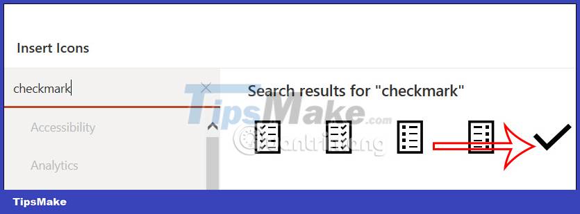 Instructions for inserting checkmarks in PowerPoint Picture 7