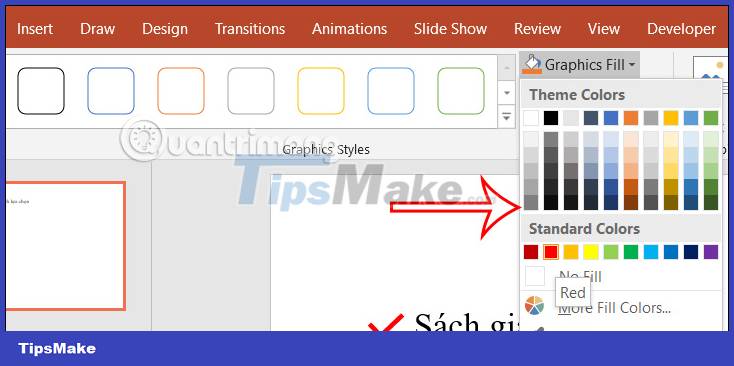 Instructions for inserting checkmarks in PowerPoint Picture 8