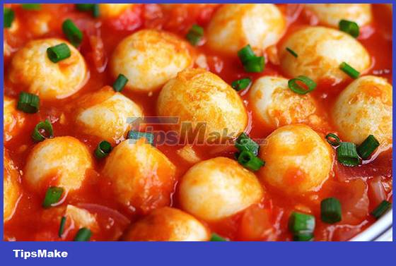 Instructions for making quail eggs with tomato sauce Picture 4
