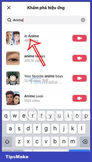 Instructions for recording AI Anime filter videos on TikTok Picture 5