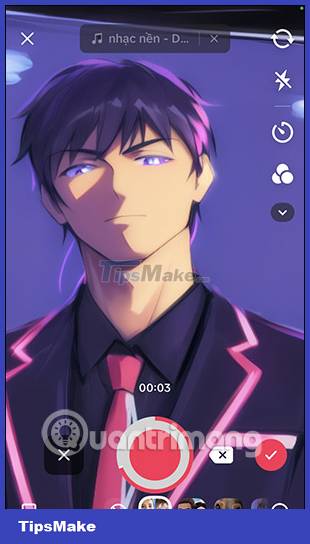 Instructions for recording AI Anime filter videos on TikTok Picture 8