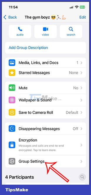 Instructions for reviewing WhatsApp group participants Picture 1