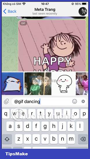 Instructions for sending GIFs on Telegram Picture 10