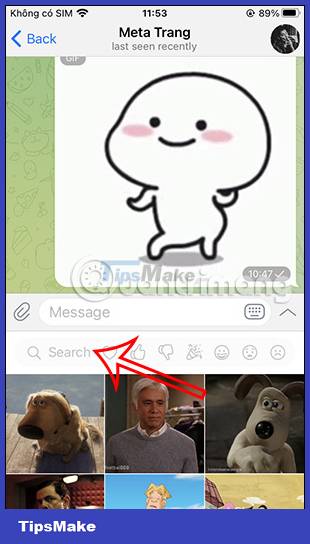 Instructions for sending GIFs on Telegram Picture 4