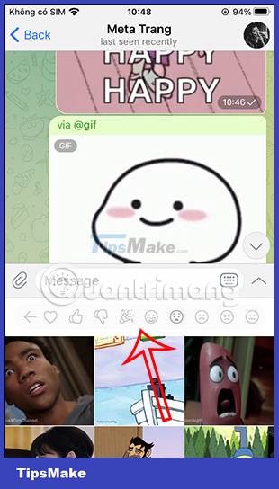 Instructions for sending GIFs on Telegram Picture 7