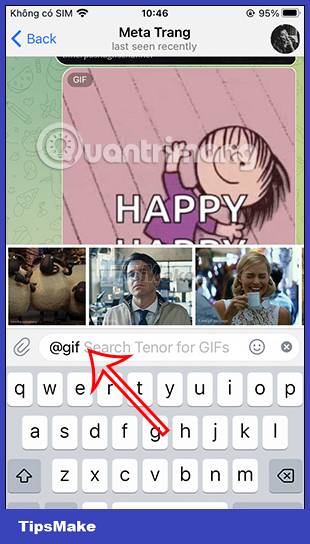 Instructions for sending GIFs on Telegram Picture 8