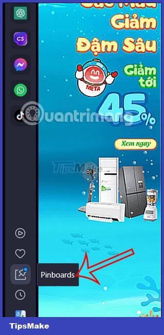 Instructions for using Opera Pinboards tool Picture 5