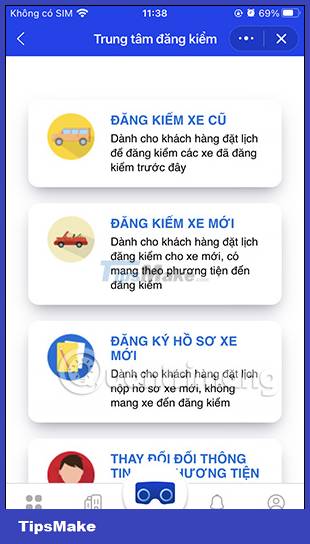 Instructions for using Zalo to schedule online car registration Picture 11