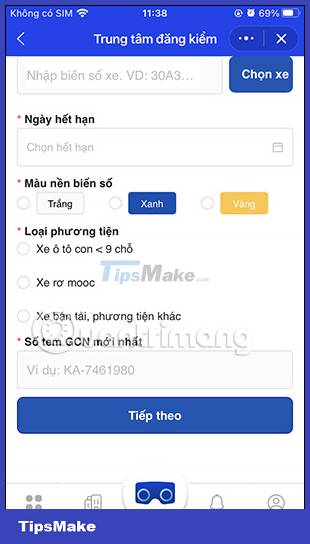 Instructions for using Zalo to schedule online car registration Picture 13