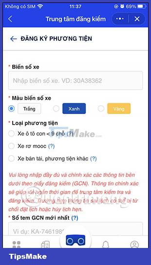 Instructions for using Zalo to schedule online car registration Picture 9