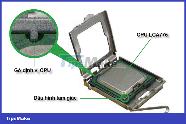 Instructions on how to assemble the CPU into the standard LGA775 . mainboard Picture 5