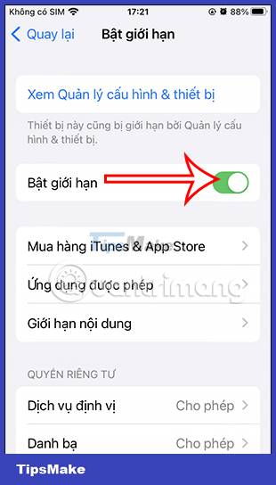 Instructions to block others from changing iPhone password Picture 3