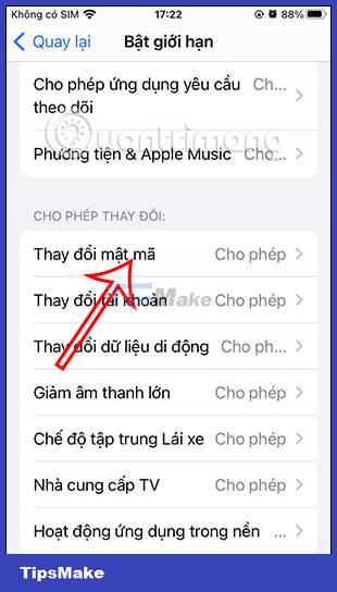 Instructions to block others from changing iPhone password Picture 4