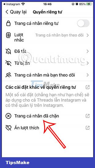 Instructions to block someone's posts on Threads Picture 10