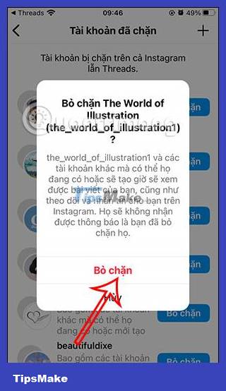 Instructions to block Threads account Picture 13