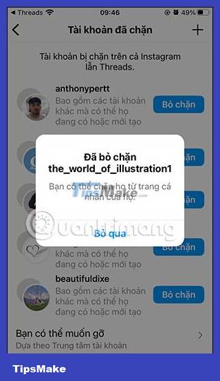 Instructions to block Threads account Picture 14