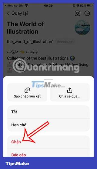 Instructions to block Threads account Picture 6