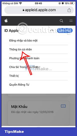Instructions to change Apple ID account information Picture 5