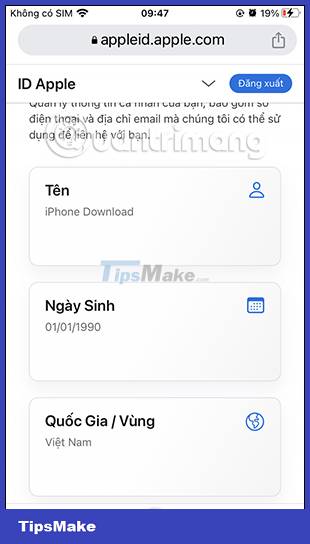 Instructions to change Apple ID account information Picture 6