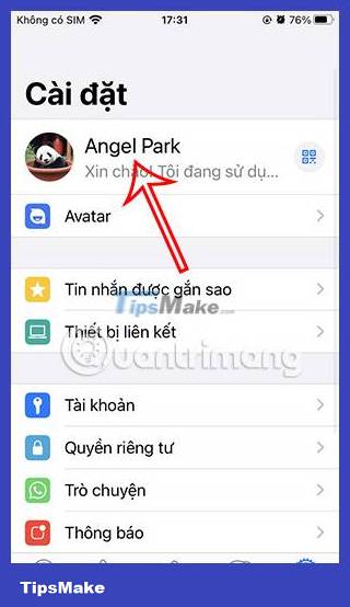 Instructions to change WhatsApp display name Picture 5