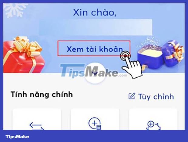 Instructions to check MB Bank account balance Picture 1