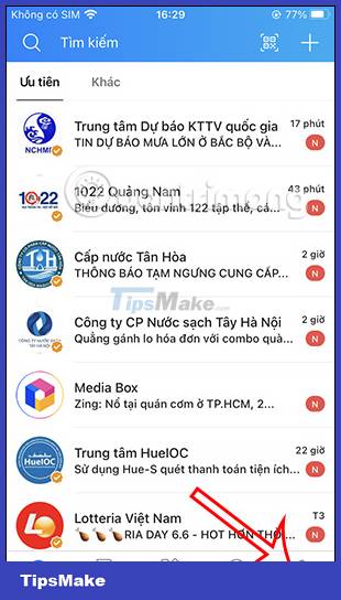 Instructions to create a backup password on Zalo Picture 1