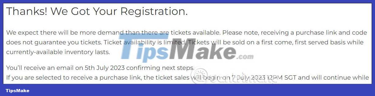 Instructions to register for tickets to 'The Eras Tour' Taylor Swift Picture 4
