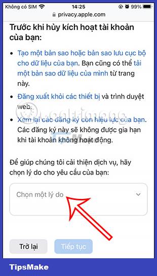 Instructions to temporarily deactivate iCloud Picture 11