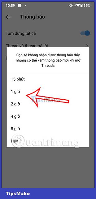 Instructions to turn off notifications on Threads Picture 5