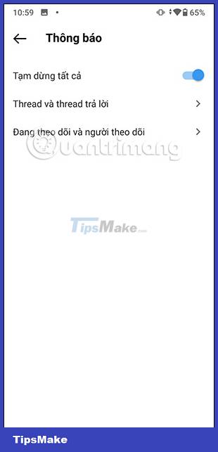 Instructions to turn off notifications on Threads Picture 6