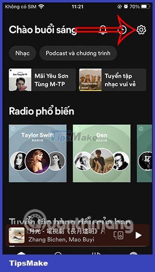 Instructions to turn off the Spotify Canvas feature Picture 1