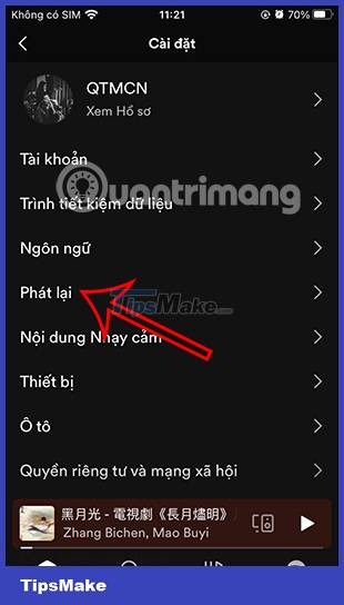 Instructions to turn off the Spotify Canvas feature Picture 2