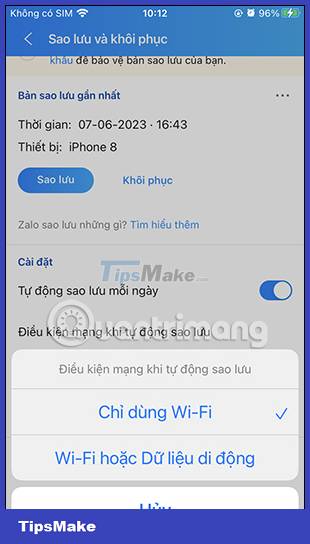 Instructions to turn on automatic backup on Zalo Picture 6