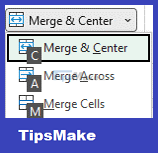 Merge cells in Excel Picture 4
