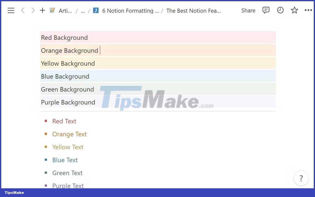 Notion formatting tips help you take notes easily Picture 4