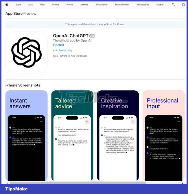 Openai Launches Chatgpt App For Iphone Users Tipsmake Com