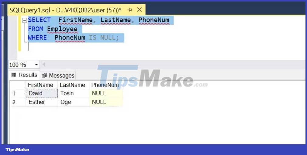 What Is the SQL IS NULL Condition? - Handling NULL Values