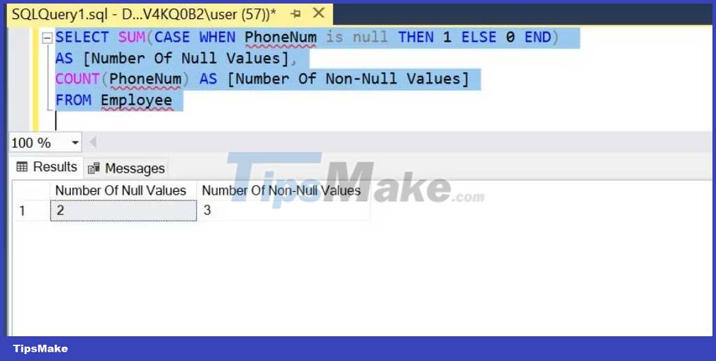 How to Count NOT NULL Values in a Column - Handling NULL Values