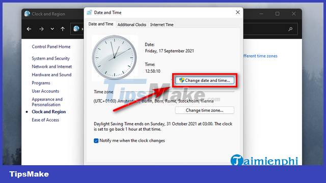 The easiest way to adjust the date and time on Windows 11 Picture 5