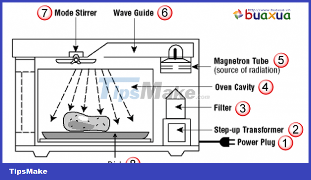 The structure of the microwave oven and the notes when using the ...