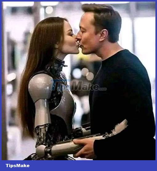 The Truth Behind The Shocking Photo Of Billionaire Elon Musk Kissing A Robot 9567