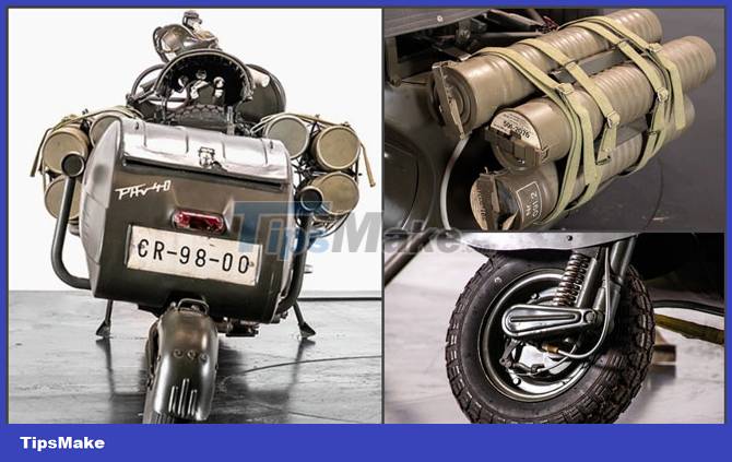 Vespa car with anti-tank cannon Picture 7