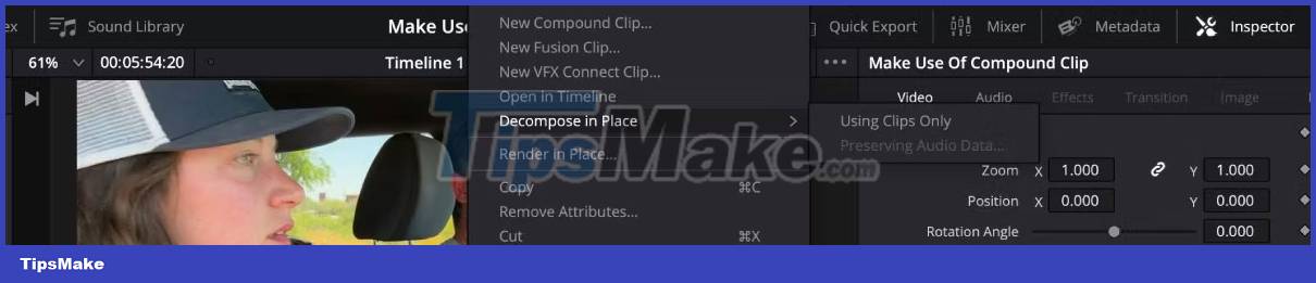 What are Compound Clips in DaVinci Resolve? how does it use? Picture 5