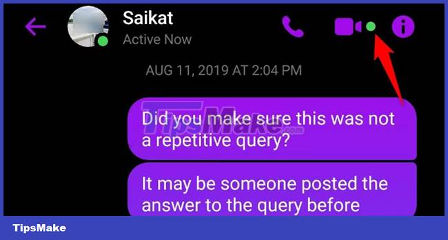 What does the green dot on Facebook mean? Picture 3