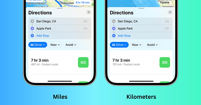 How To Change Measurement Units On Apple Maps TipsMake Com   How To Change Measurement Units On Apple Maps Thumb PeNwY1r2s 