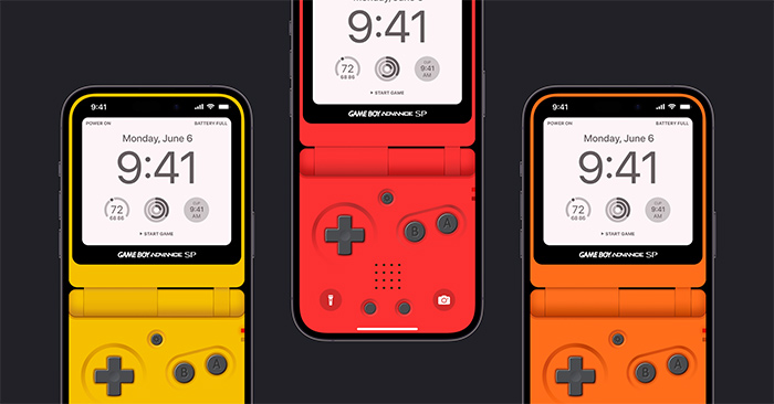 How to create a GameBoy Advance SP iPhone simulation wallpaper