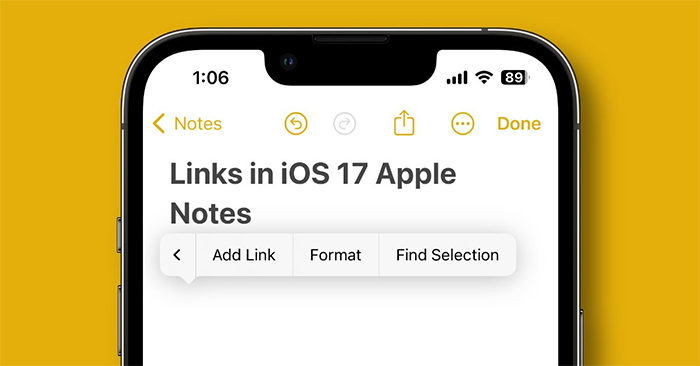 How to link notes together on iPhone