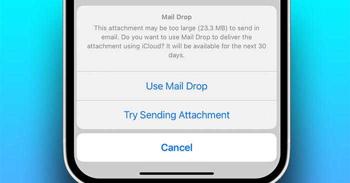 How to use Mail Drop on iPhone to send large files