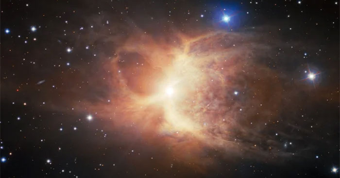 This Star ''tears Up'' Its Companion to Create a Rare Beautiful Nebula