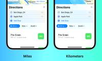 How to change measurement units on Apple Maps